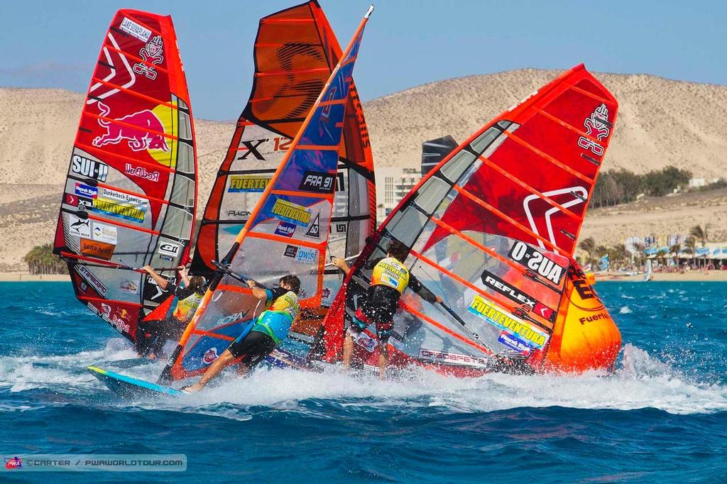 Mark two pile up - 2014 PWA Fuerteventura Grand Slam ©  Carter/pwaworldtour.com http://www.pwaworldtour.com/